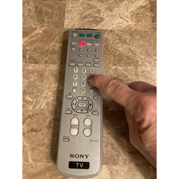 Sony RM-Y195 TV Remote CDPCX53 KV21FA310 KV27FS120l TESTED Works Original - Picture 4 of 7